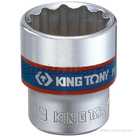 Головка торцевая стандартная двенадцатигранная 3/8, 15 мм KING TONY 333015M